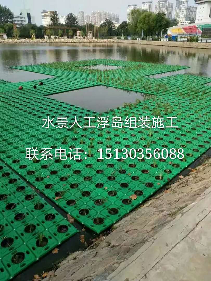 河道绿化生态浮床价格 人工浮岛图片 生态浮岛 人工浮岛材料