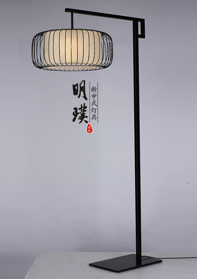 全铜新中式落地灯|明璞全铜新中式|样板房全铜新中式落地灯定制