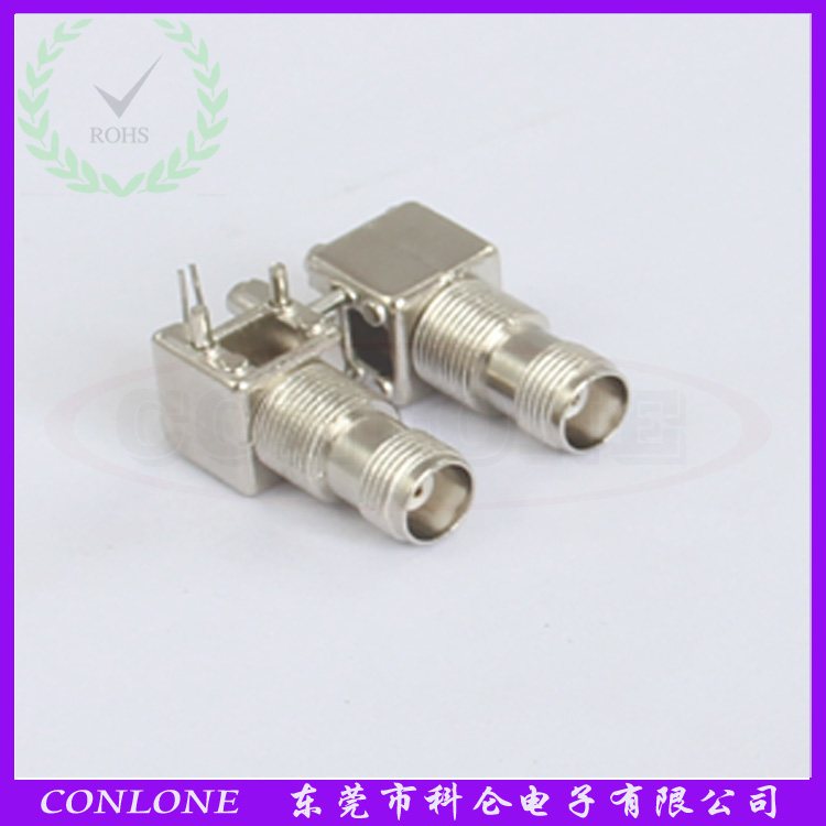 锌合金TNC-KWE射频连接器天线座 90度板端TNC插座