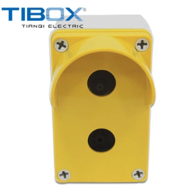TIBOX按钮盒塑料盒双孔防水开关按钮盒 急停控制盒
