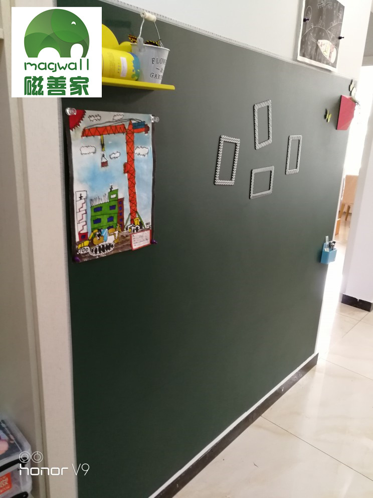 磁善家生产儿童画画涂鸦环保绿板墙贴 磁性书写板