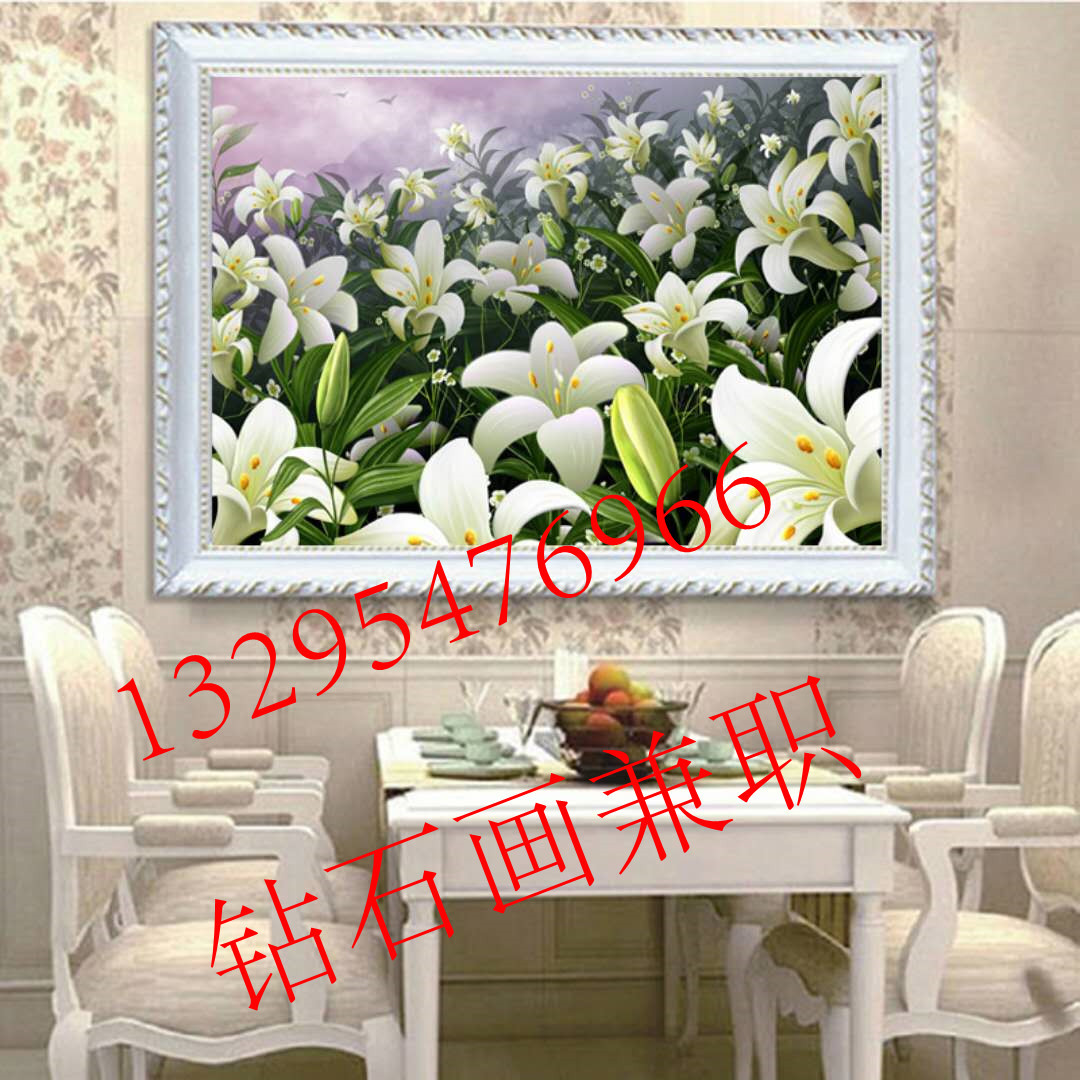 农村致富项目 钻石画加工 产品包销 签订长期合同 简单加工活