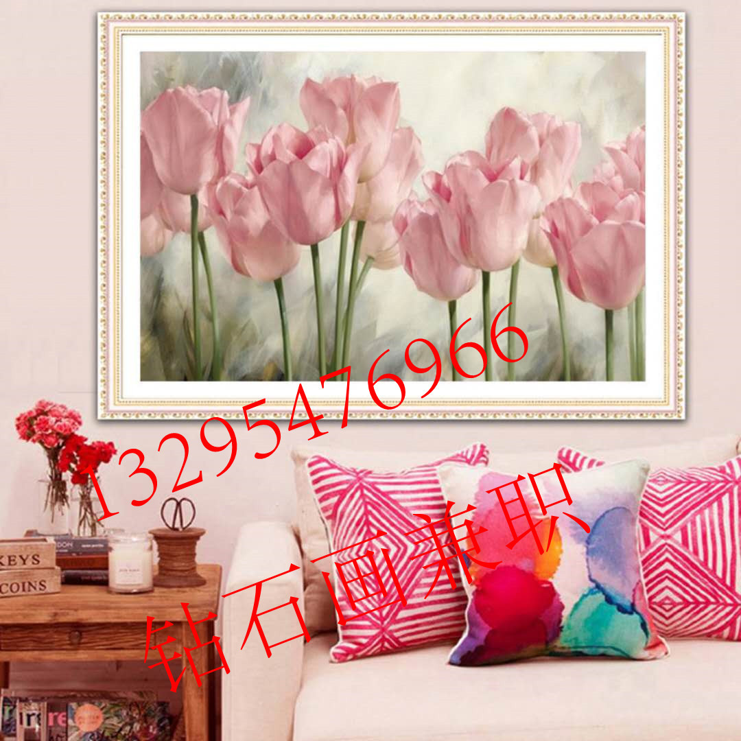 家庭代加工好项目 粘贴钻石画 外发加盟 公司提供半成品