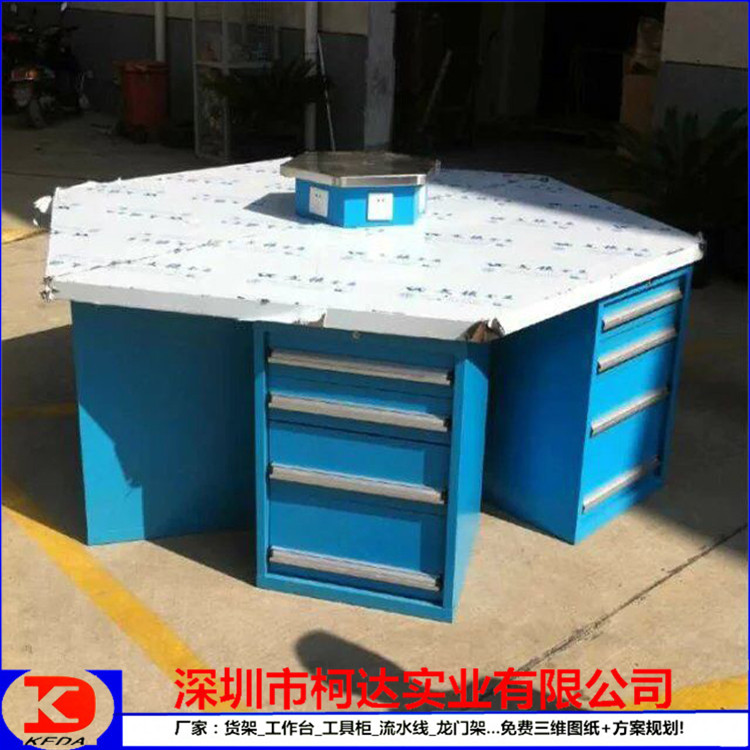 麻涌厂家***校实训钳工台 六角工作台  钢制带虎钳