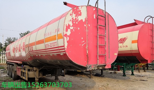 二手铝罐车47立方轻量化油罐车