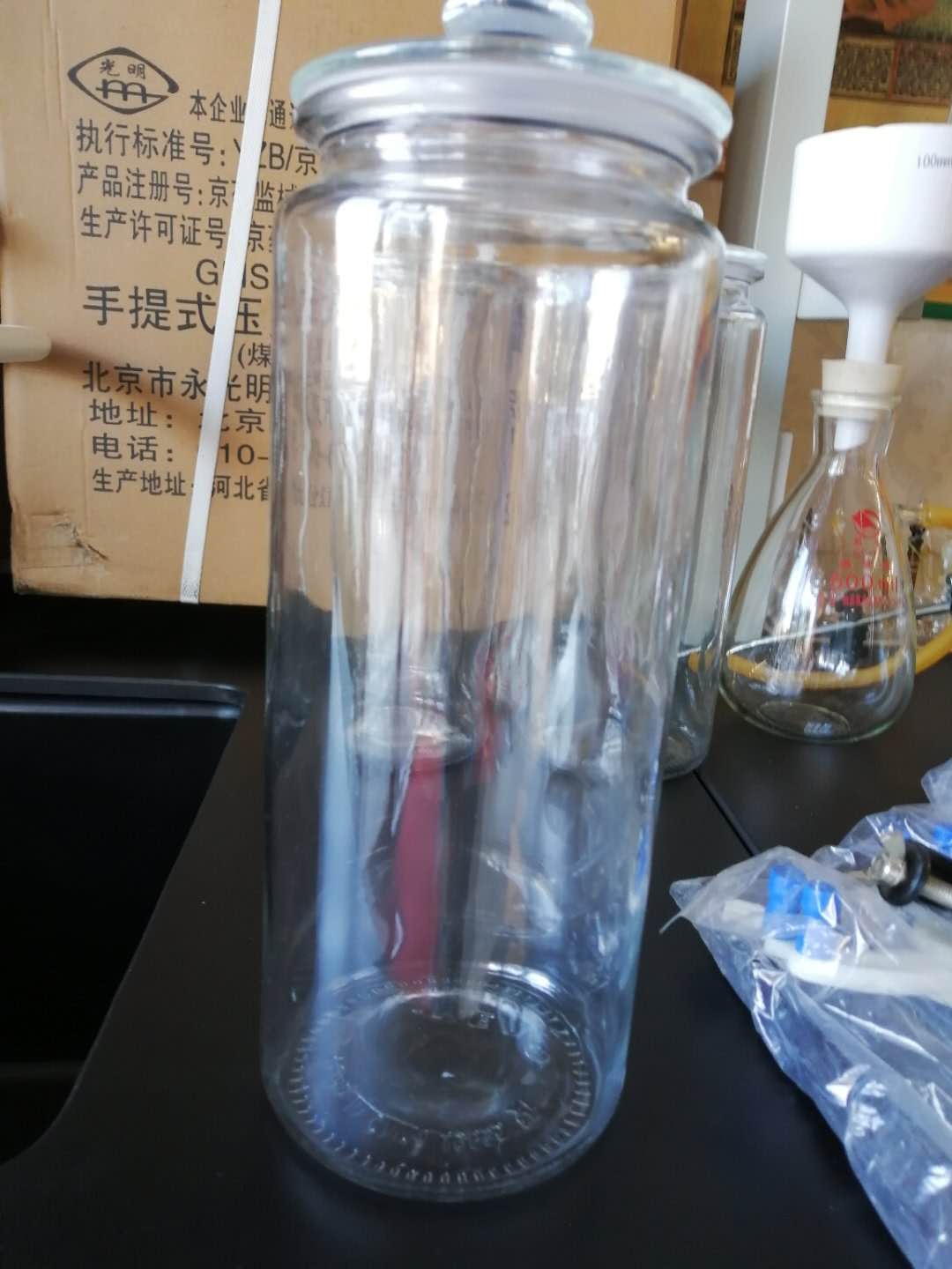 哈尔滨玻璃器皿 标本缸 瓶 标本 化肥展示
