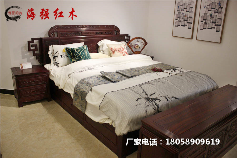 红木家具床_红木床