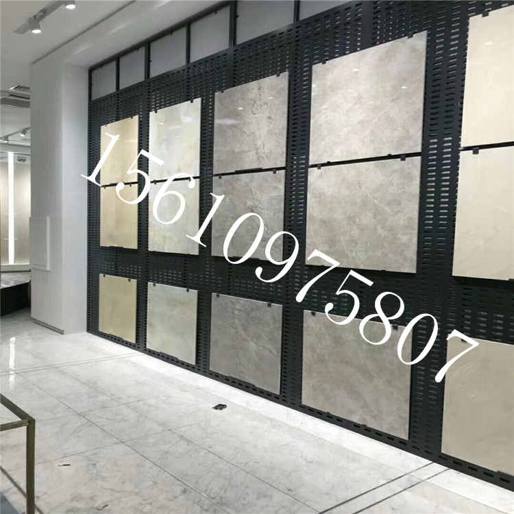 瓷砖冲孔板展架 陶瓷货架展板价格 西安市瓷砖洞洞板展架