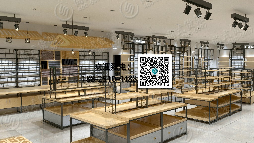 饰品店货架布局-广州尚式货架免费设计