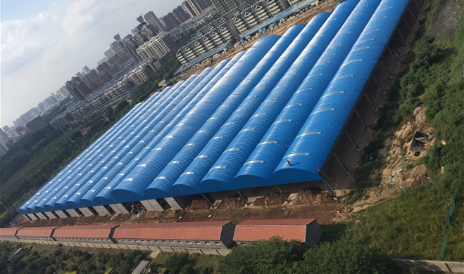 厂家供应拱形波纹钢屋盖