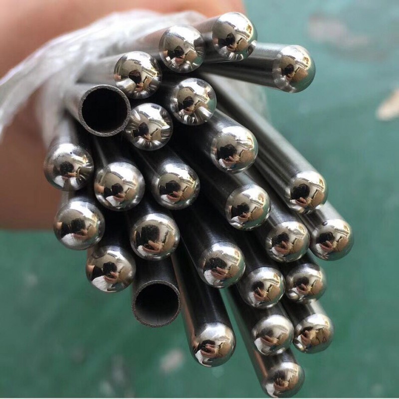 深圳封圆头不锈钢毛细管传感器外壳感温管平头尖头翻边打孔折弯