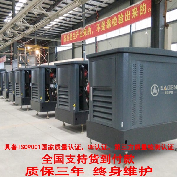 德国萨登25千瓦220V/380V静音汽油液化气天然气发电机