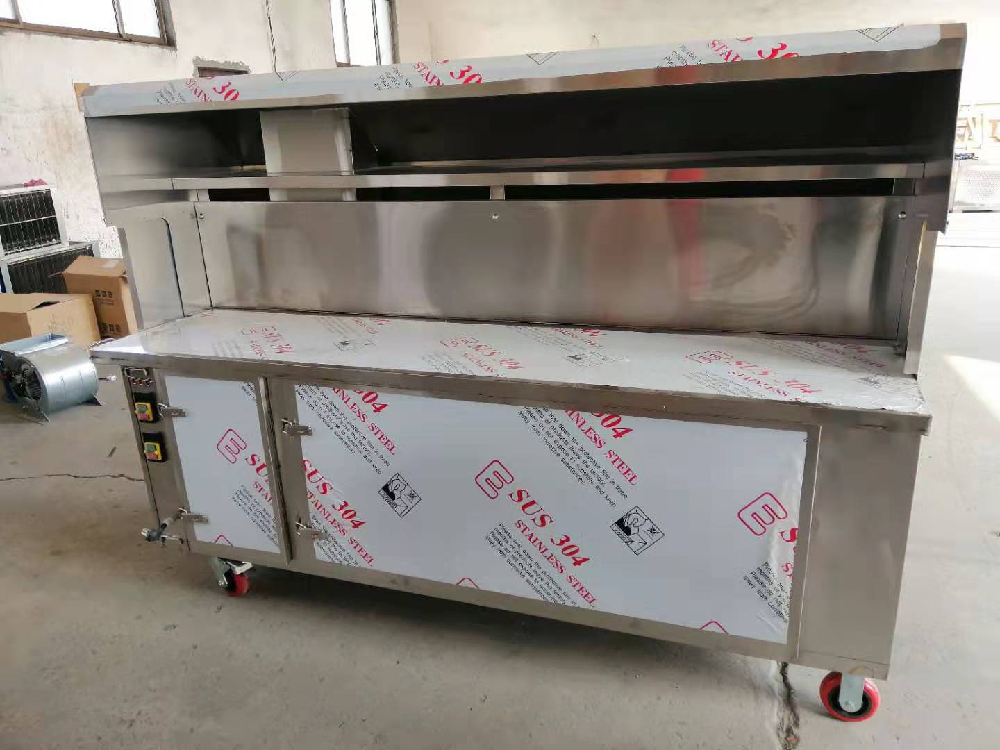 无烟烧烤车商用净化油烟净化器木炭摆摊不锈钢环保净化烧烤炉