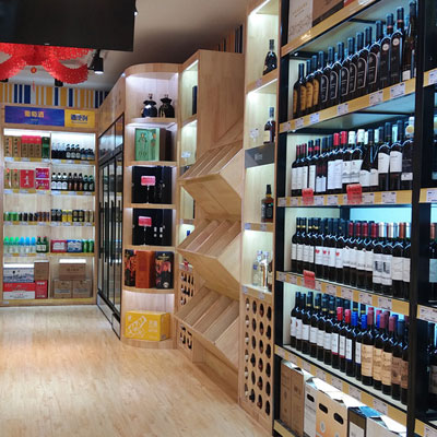 【郑州迪一】河南烟酒店烤漆展柜设计