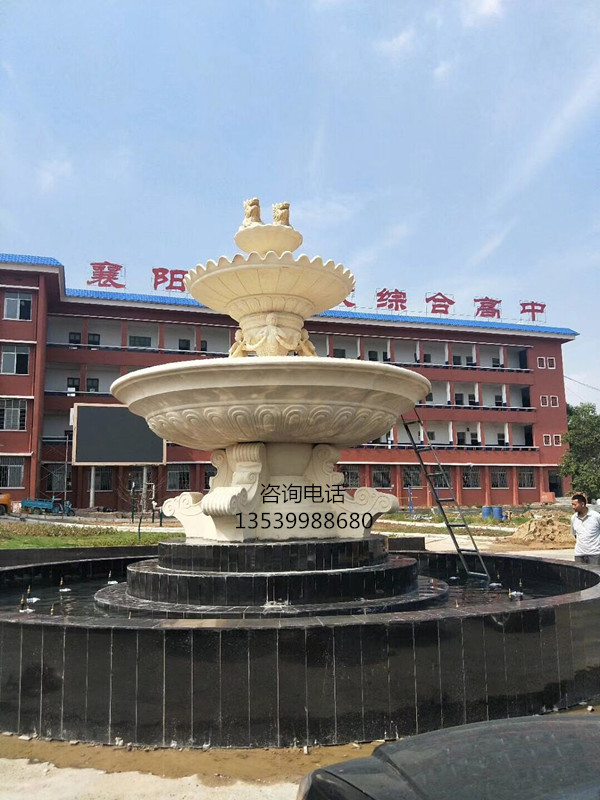 主题公园人造景观仿砂岩喷泉 广场人造石雕喷泉 人造砂岩喷泉