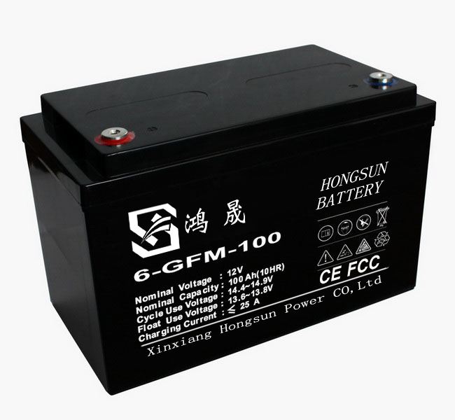 鸿晟能源电池生产厂家，12V100AH动力蓄电池