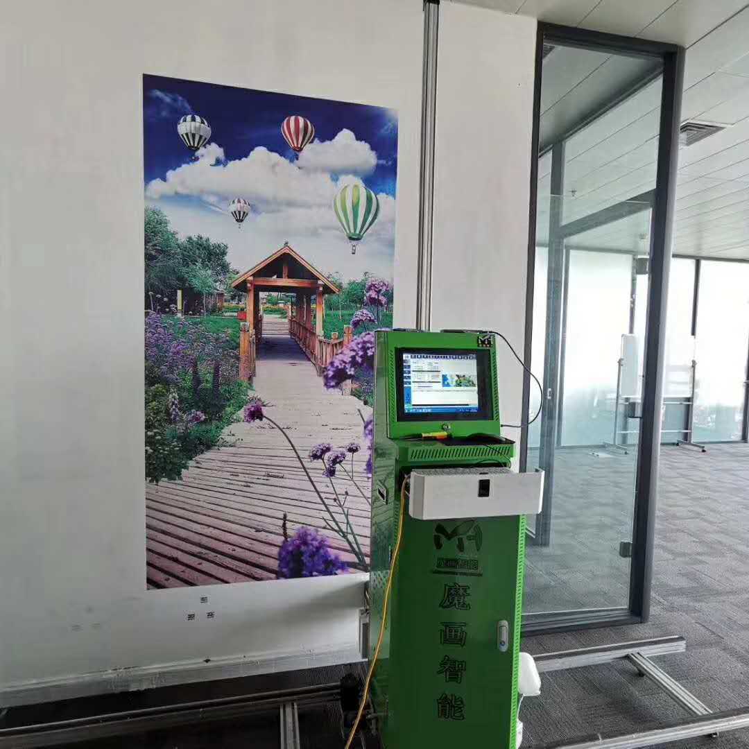 新款3d立式墙体打印机 ***率 高精度壁画墙画机 厂家***