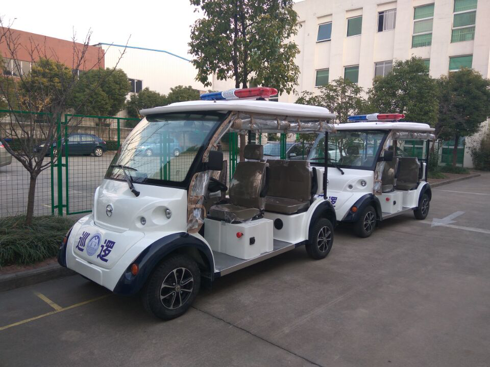 物业巡逻电动车，敞篷简洁款4座物业电动巡逻车