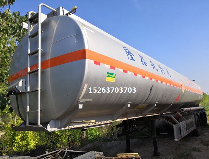 收售二手不锈钢油罐车304材质保不保温半挂油罐车