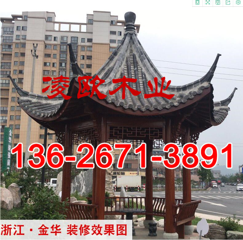 中式休闲凉亭