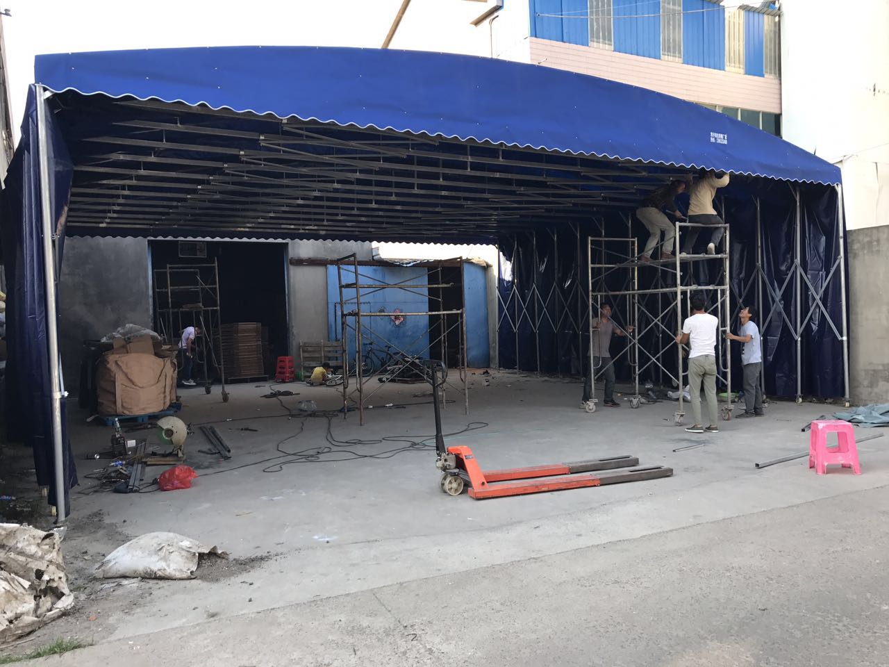 马鞍山四角篷房 四角简易棚 四角遮阳棚加粗加厚