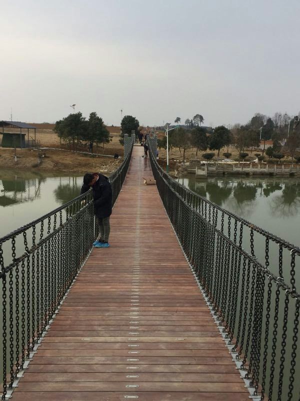 快手抖音摇摇桥 网红桥铁链 景区吊桥链条