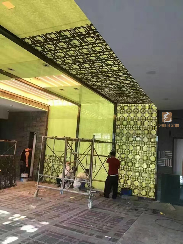 忻州客厅不锈钢屏风隔断安装