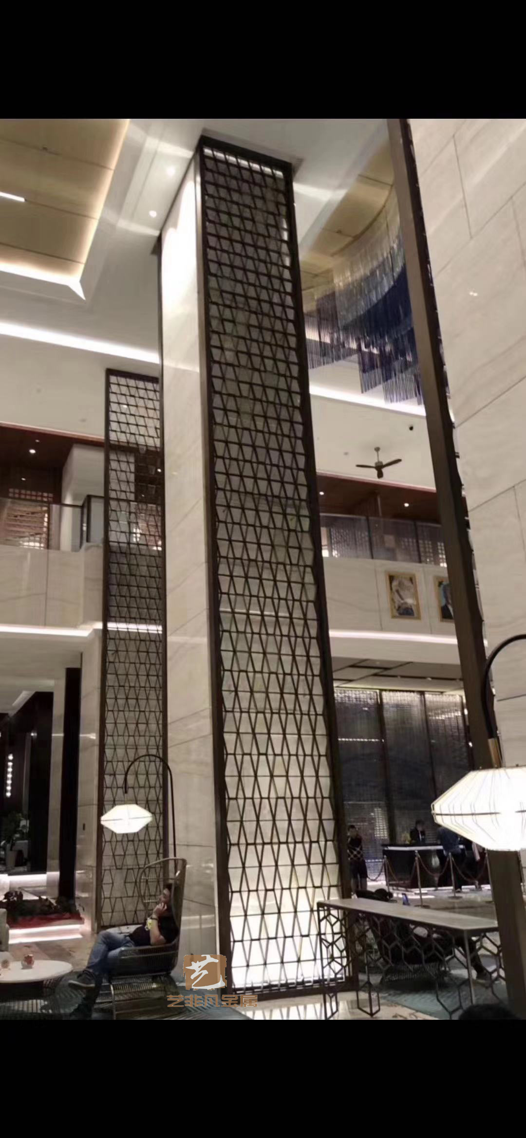 浙江杭州客厅不锈钢屏风***隐蔽焊点专注工程