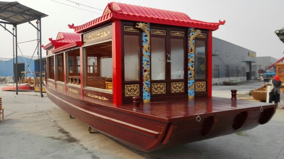 画舫船仿古木船餐饮船会议船景区观光船实木船定制船