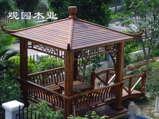 小区公园休息亭子  休闲木凉亭  现代风格亭子厂家定制安装