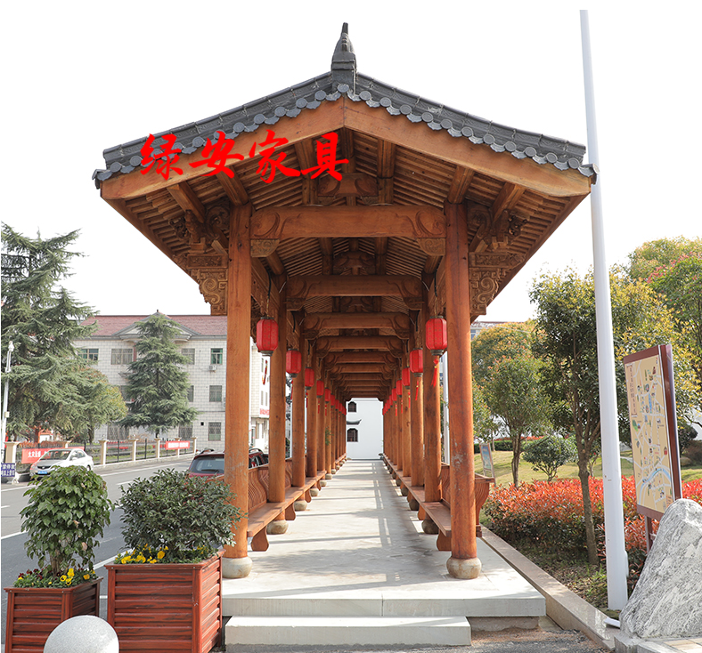 古建防腐木走廊