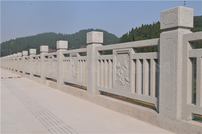 公园铸造石栏杆，成都铸造石喷砂栏杆，铸造石护栏大量供应