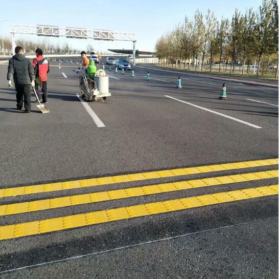 天津常温画线 高速公路画线 地面标志线