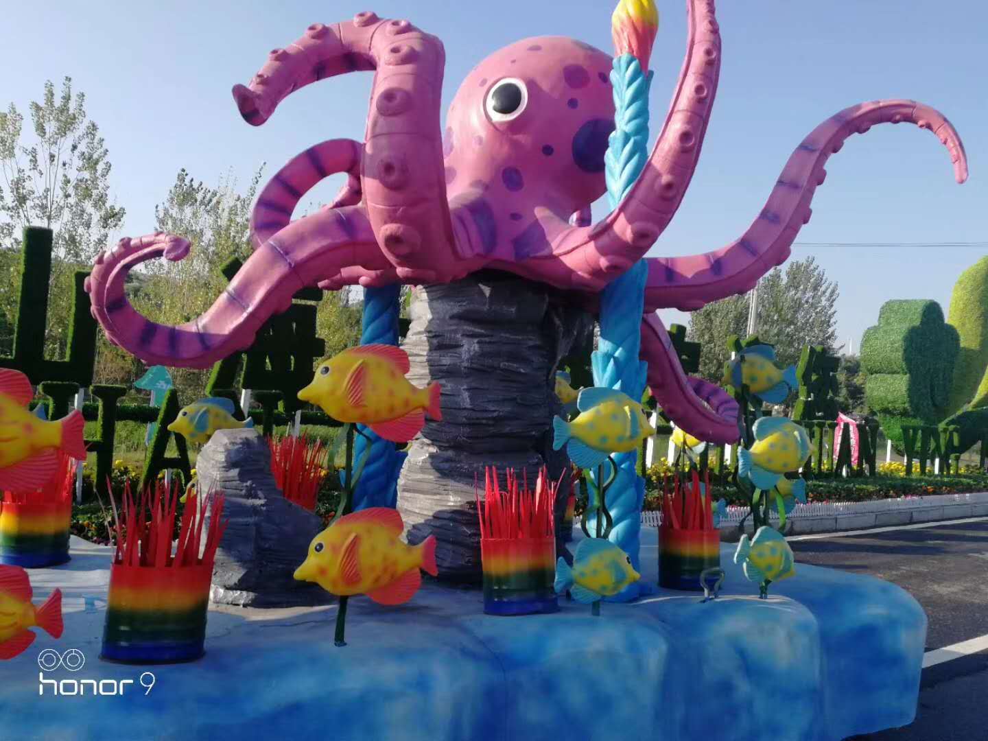 ***在地产宣传互动设备海洋巡游花车设备租赁