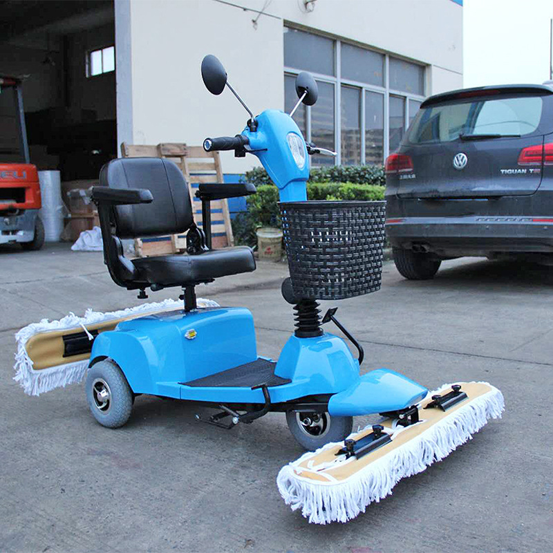 河南爱尔洁C3107小型电动三轮尘推车-驾驶式扫地车-拖地车