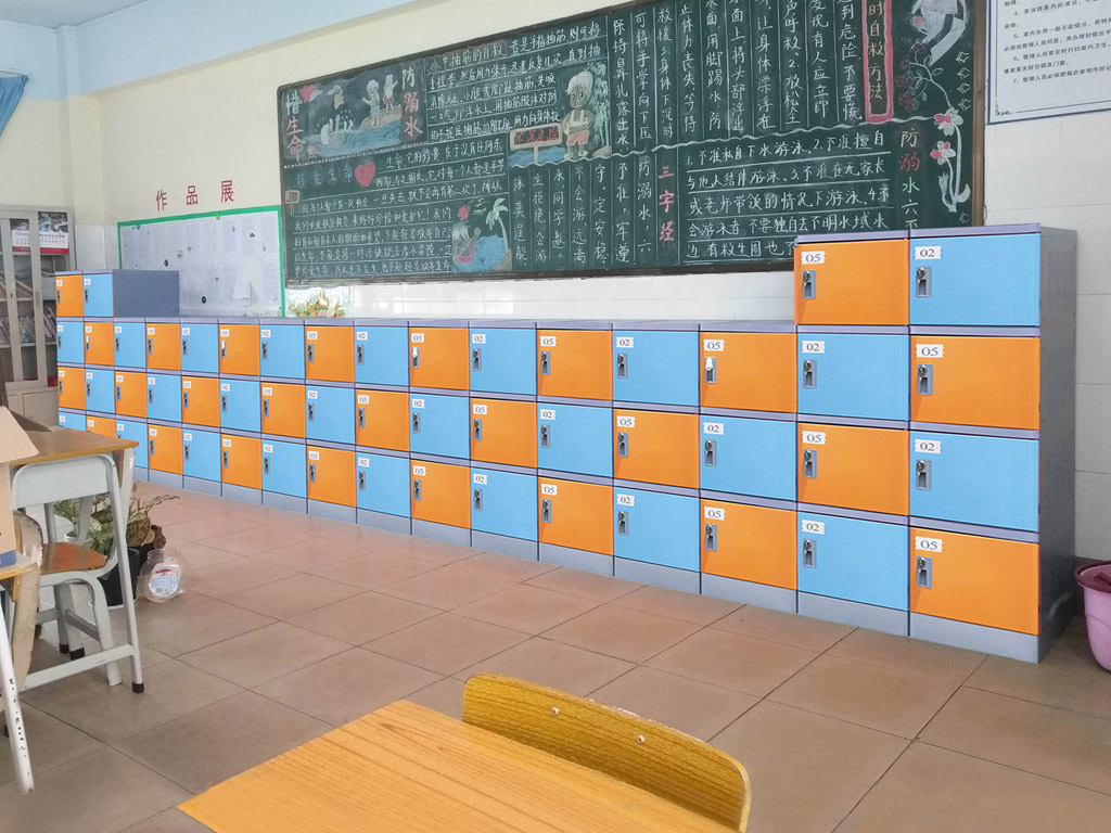校园ABS学生书包柜环保塑料书包柜教室走廊abs塑料储物柜