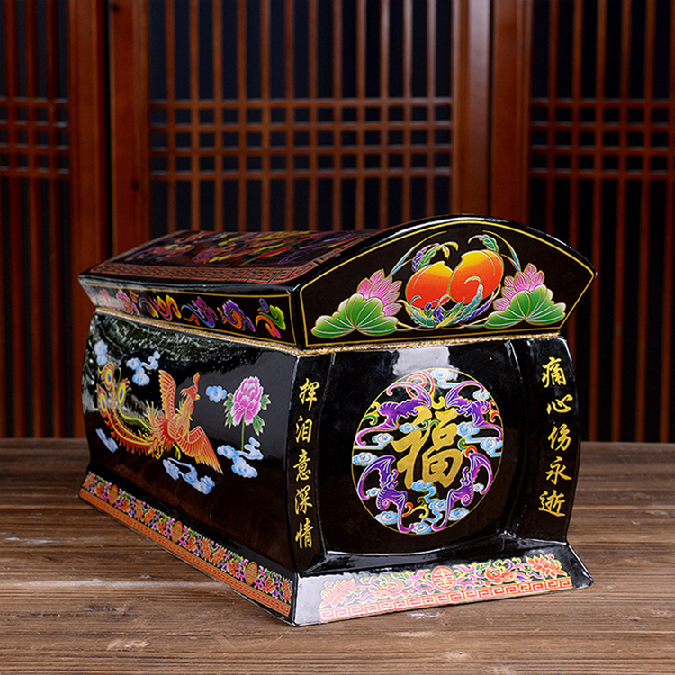 景德镇陶瓷骨灰盒 殡葬 棺材殡仪馆骨灰坛 防腐骨灰盒祭祀用品