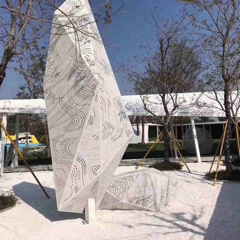 花园廊架弧形铝单板通道