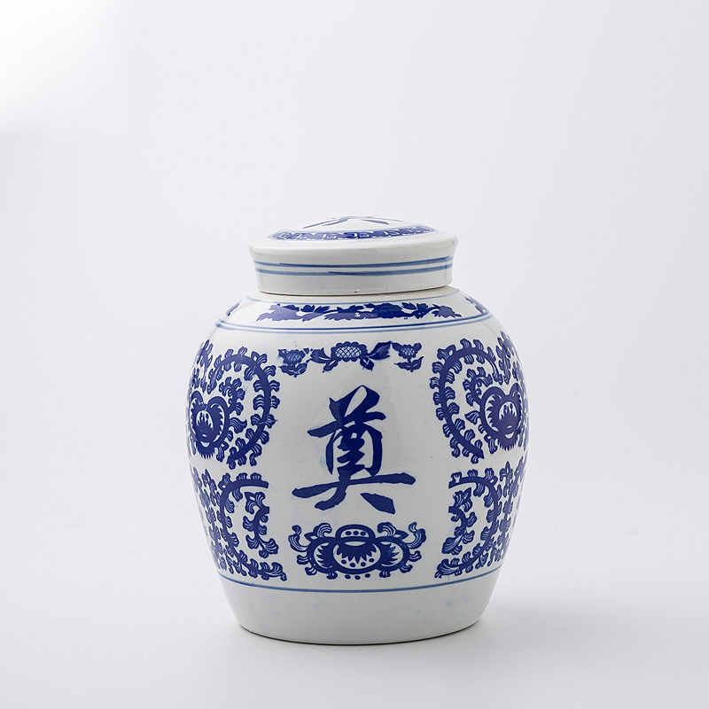 陶瓷殡葬用品骨灰盒 景德镇防腐小号骨灰坛 密封迁坟捡骨罐子