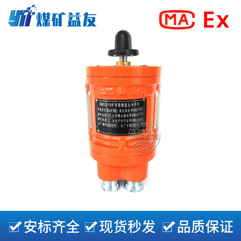矿用主令开关隔爆型KBM-3/110 矿用配套厂家