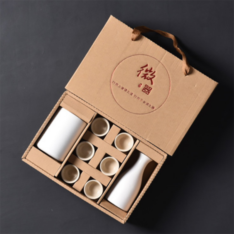 陶瓷温酒器温酒壶 日式家用暖酒烫酒分酒器 创意仿古酒杯小酒盅