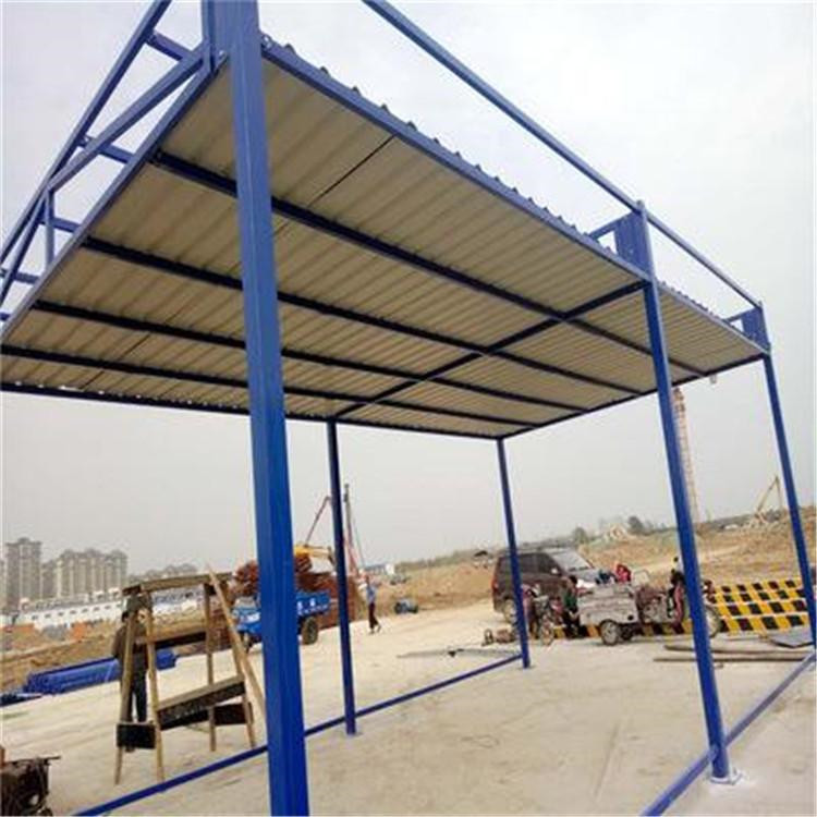 尚兆钢筋制作棚加工厂 建筑防护钢网 钢筋防护棚销售