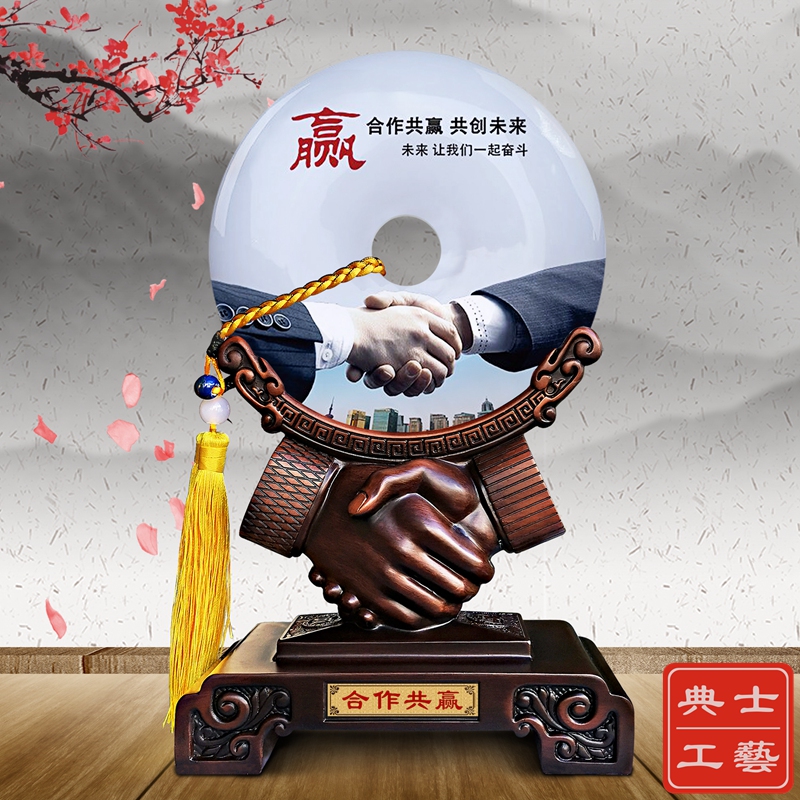 天津定做战略合作礼品、签约仪式纪念品、开工启动会纪念摆件厂家