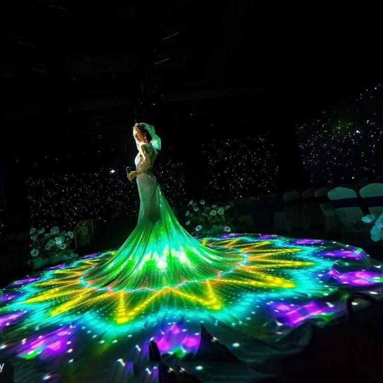 3D裙投 全息婚纱3D裙投 3D全息婚纱投影全息投影