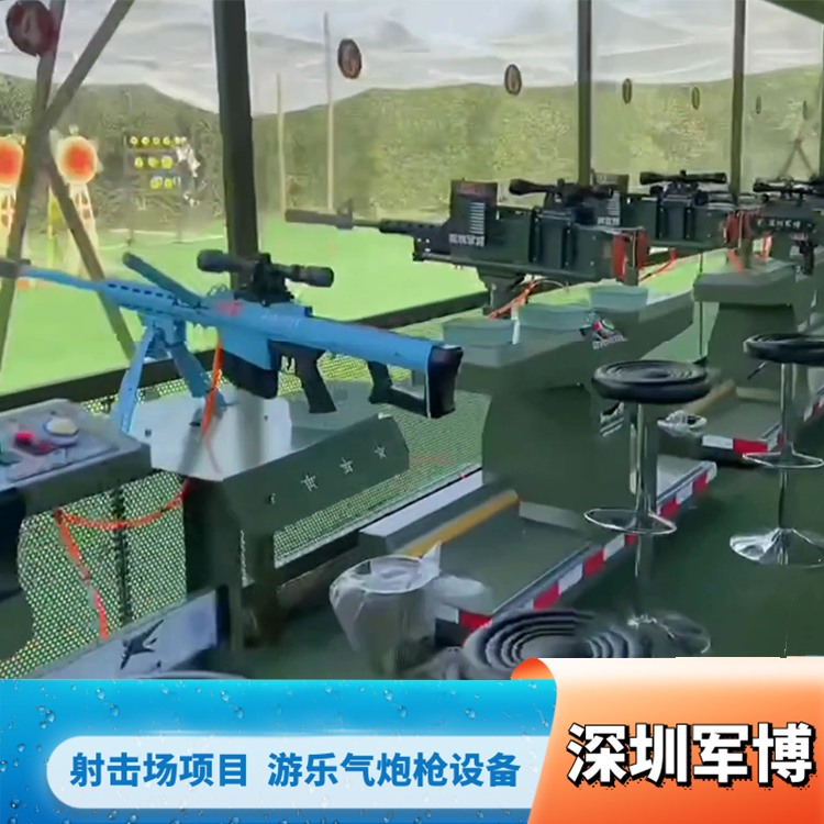 室外打靶休闲娱乐游乐气炮枪设备景区二消射击体验馆实弹商用设备