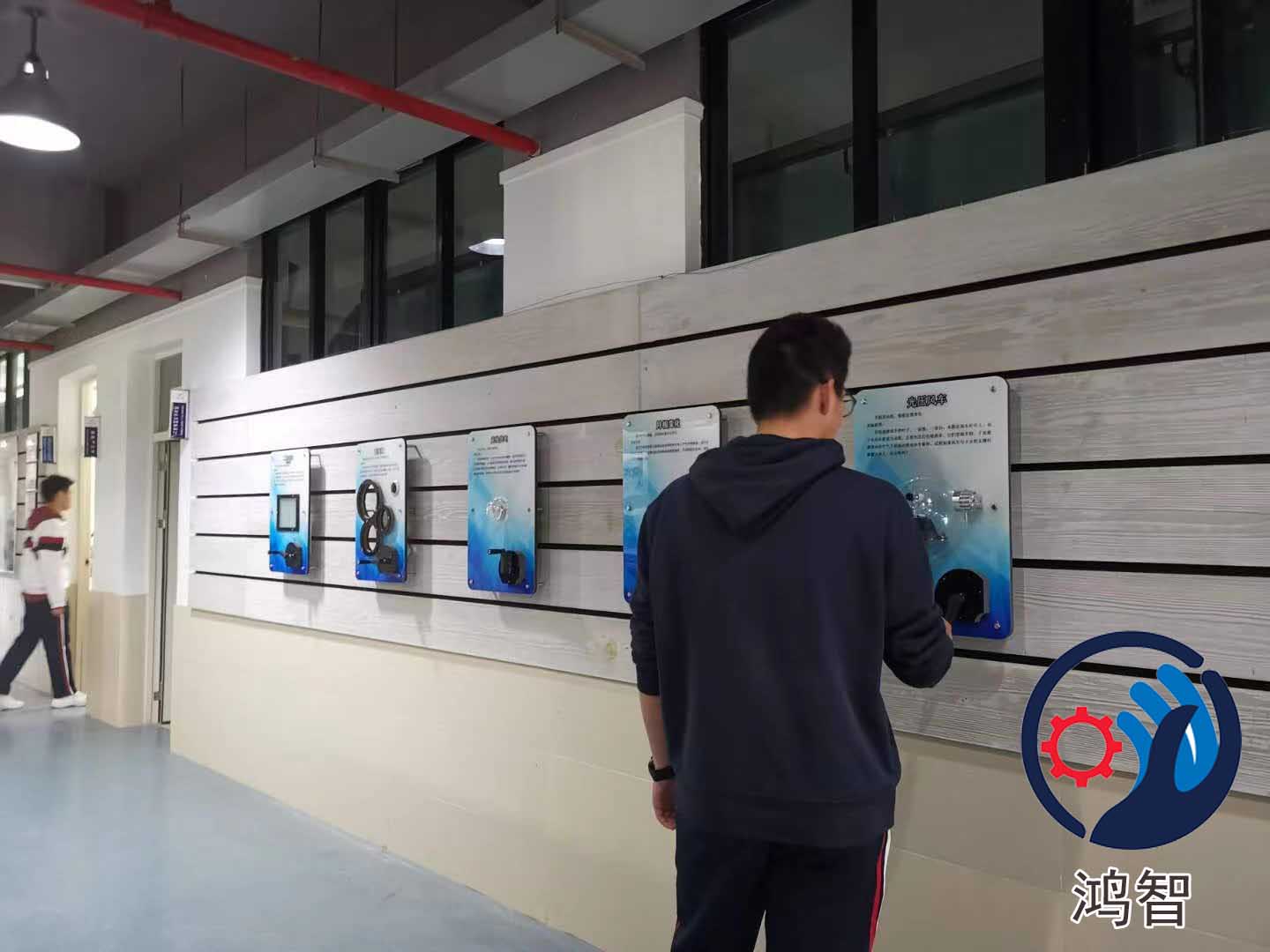 壁挂式展品 科普互动智慧墙走廊