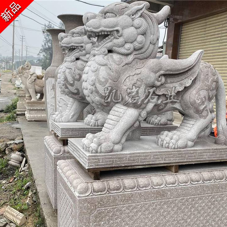 古代神兽石雕貔貅摆件